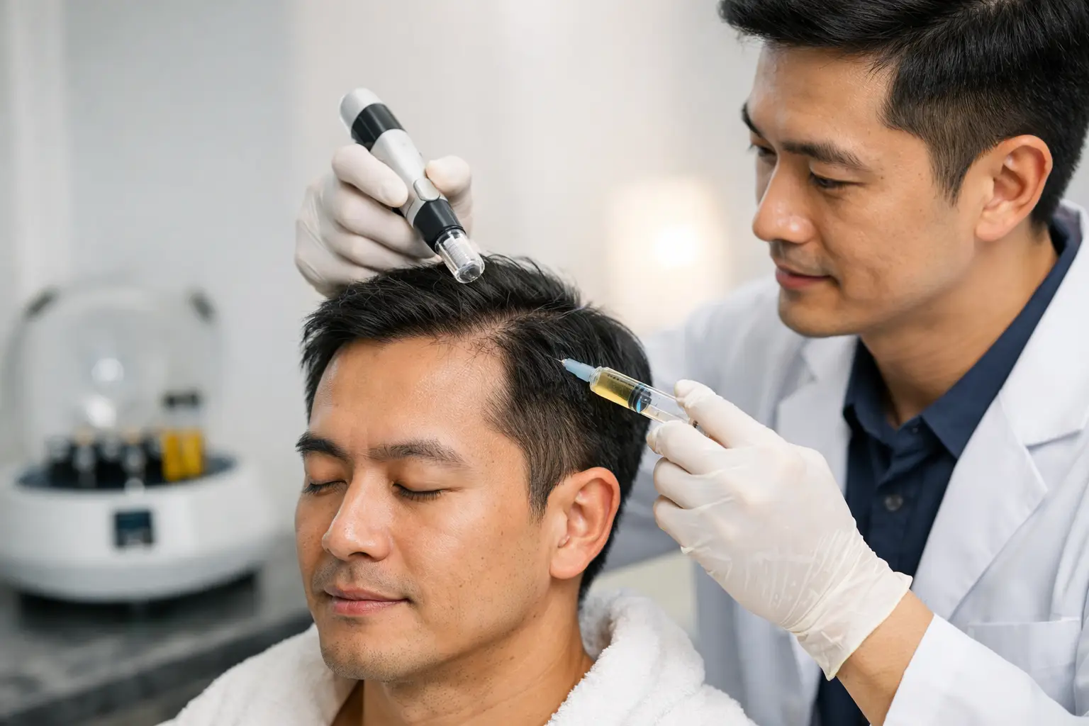 Micro-Needling PRP for Scalp Rejuvenation
